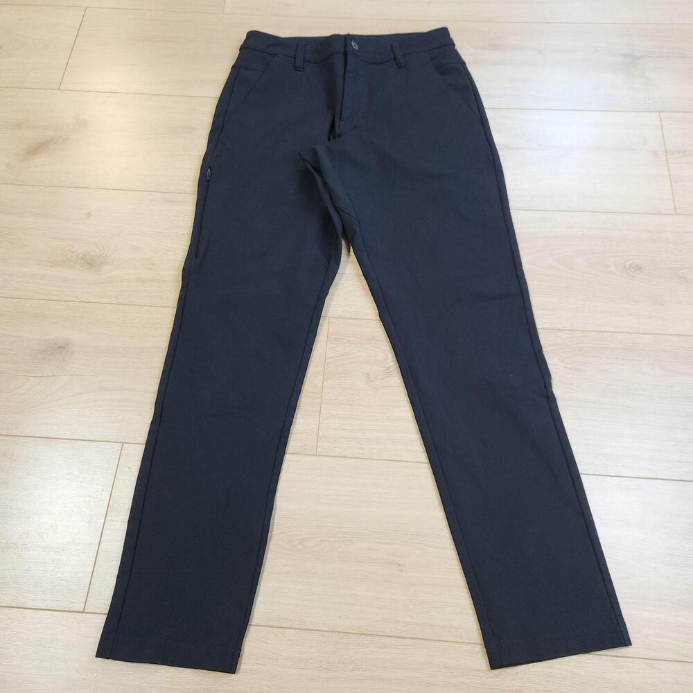 BYLT Everyday Pant 2.0 Pants Mens 31x30 Black Slim Stretch Chino Casual Travel